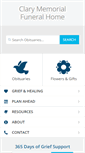 Mobile Screenshot of clarymemorialfuneralhome.com